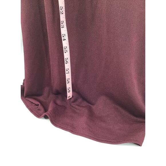 BIRDY GREY SZ L Red Cabernet Benny  Cutout Back-Bow Tie Maxi Dress NWT 0B14 - Picture 5 of 11